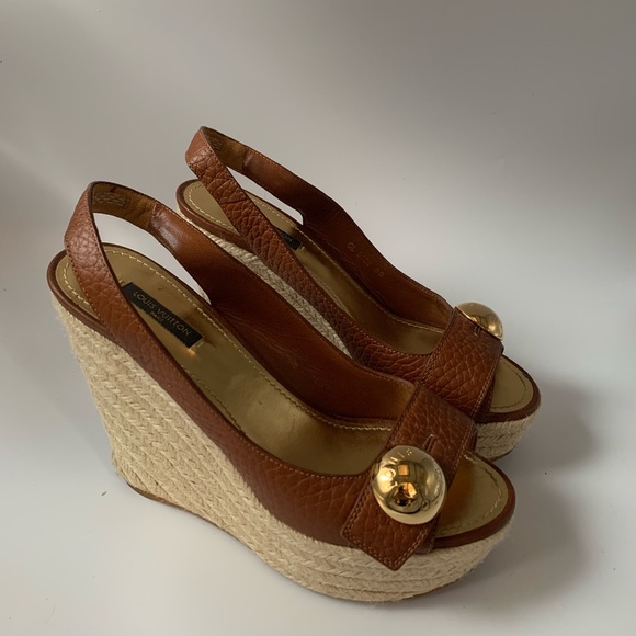 louis vuitton espadrille wedges